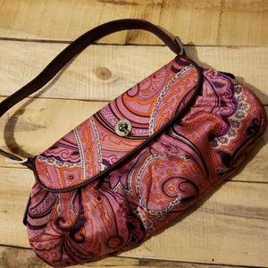 Ann Taylor psychedelic clutch purse